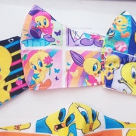 3x custom face mask Tweety canary bird wb cartoon - Picture 15 of 15